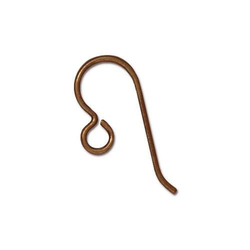 Niobium Copper Plain Earwire 20g