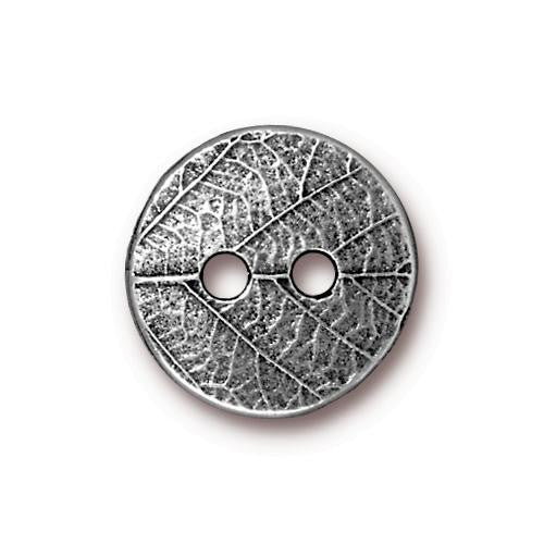 Round Leaf Button 17mm
