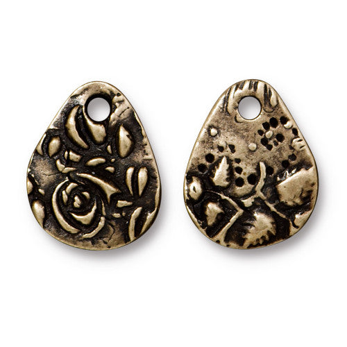 Flora Teardrop Charm