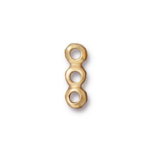 Nugget 3 Hole Bar Link 14x5mm