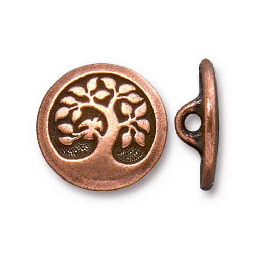 Bird in a Tree Button 17mm