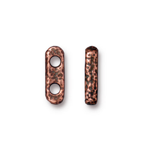 Distressed 2 Hole Bar 12.5x4mm