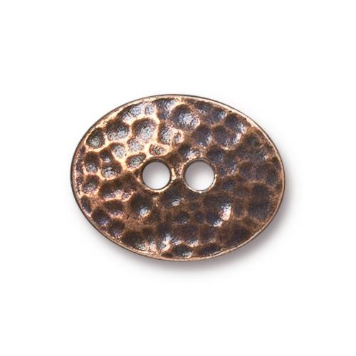 Distressed Oval Button 15mm