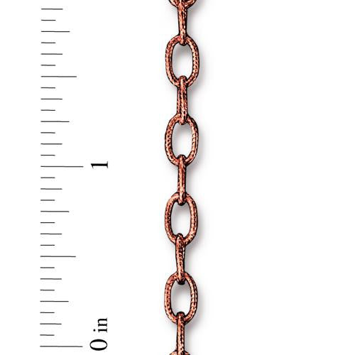 Embossed Cable Chain 9x6mm