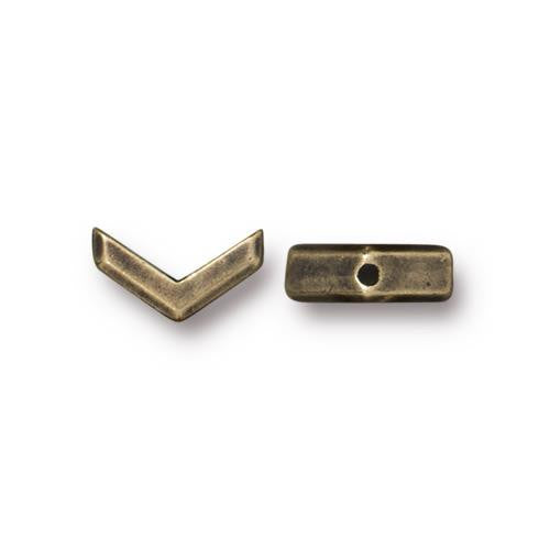 Faceted Chevron Bead 6x10mm