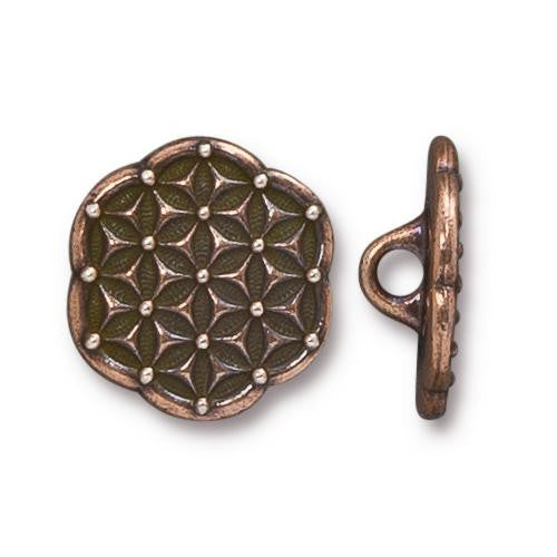 Flower of Life Button 16mm