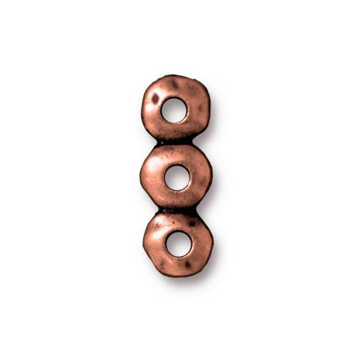 Nugget 3 Hole Bar Link 18x7mm