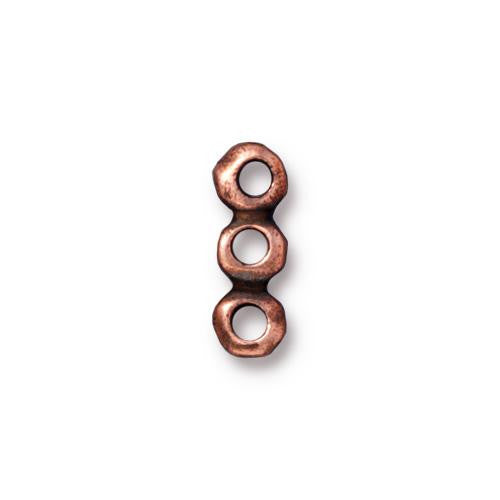 Nugget 3 Hole Bar Link 14x5mm