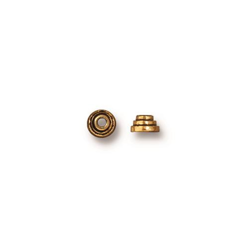 Stepped Bead Cap 4mm